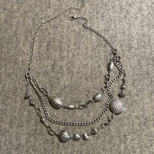 Pewter 3 tier necklace